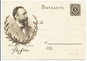 Alemania 1931 8 pf Dr von Stephen Papelería Postal Tarjeta Postal H&G 191 - Imagen 1 de 1