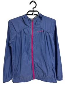 Columbia Sportswear Co. Girl's Light Blue Full Zip Up Windbreaker Jacket Size L - Picture 1 of 12