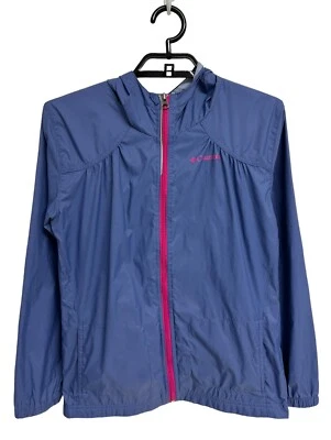 Columbia Sportswear Co. Girl's Light Blue Full Zip Up Windbreaker Jacket Size L - Изображение 1 из 4