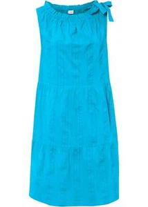 Kleid in A-Linie Gr. 38 Türkis Baumwoll-Dress Minikleid Freizeitkleid Neu* - Bild 1 von 1