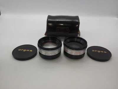 Pair Of Argus Supplementary Telephoto & Wide Angle Lenses With Case - Image 1 of 4