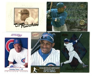 Sammy Sosa 5 Baseball Card Lot WHITE SOX CUBS RANGERS ORIOLES (LOT 7) - Picture 1 of 1