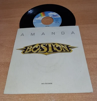 BOSTON Amanda / My destination 7" SPAIN PROMO SINGLE VINYL ULTRA RARE 1986 OOP - Image 1 of 3