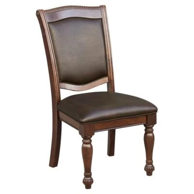 HOMELEGANCE Lexicon Lordsburg Wood Dining Room Side Chairs in Brown Cherry (Set of 2)