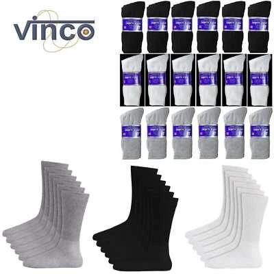 Wholesale Bulk Lots Men Diabetic Crew Socks Health Circulatory Cotton Size 9-15 - Image 1 of 4