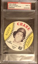 1976 Crane Potato Chips Discs Jose Cardenal PSA 9 Mint