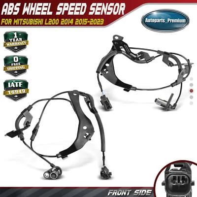 2x Front Left & Right Side ABS Wheel Speed Sensor for Mitsubishi L200 2014-2023 - Image 1 of 4