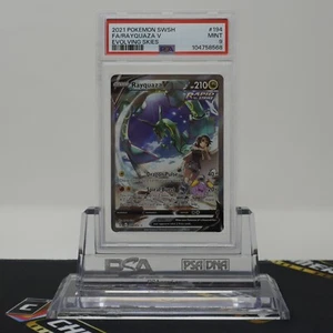 PSA 9 MINT Rayquaza V Alt Art #194/203 Evolving Skies English Pokemon Cards - Imagen 1 de 2