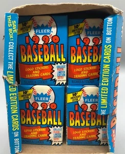 (19) 1990 Fleer Baseball wax packs unopened sealed *NEW* 19 pack lot 285 Cards! - Picture 1 of 3
