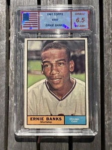 1961 Topps - #350 Ernie Banks Centered MVG PSA SGC - Picture 1 of 2