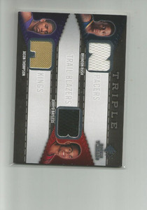 2008-09 SP Rookie Threads Triple #RTTRTB Brandon Rush/J Bayless/J Thompson  BB29