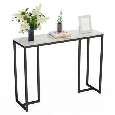 Various Design Accent Console Table Sintered Stone Hallway Entry Way Modern Home - Image 1 of 4