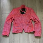 Morena Rosa Pink Embellished Blazer Jacket Women's Large Long Sleeve
