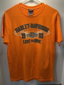 Harley Davidson Live To Ride Windy City Chicago, IL T-Shirt Size Medium - Picture 1 of 6