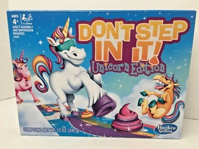 Don't Step In It Unicorn Edition Rainbow Poop Brand New Hasbro Board Game - Image 1 of 4