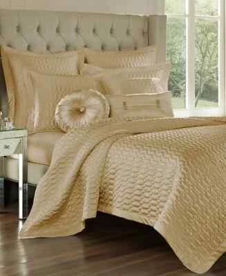 Edredón acolchado satinado J Queen New York, completo/queen Foto 1 de 2