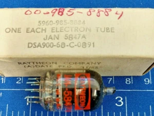 RAYTHEON  JAN5847A  ELECTRON TUBE VINTAGE    JAN 5847A  - Picture 1 of 3