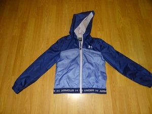 Under Armour Youth Medium Windbreaker Jacket *Hooded* Very Nice - Picture 1 of 4