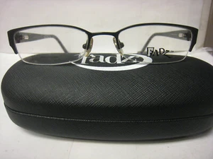 FADZ EYEGLASS FRAMES Style PARTY in BLACK 50-18-135 W/ Case - Picture 1 of 4