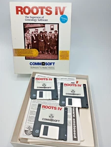 Roots IV - Vtg. Genealogy Software - Commsoft - 3.5" Disks PC (DOS, Win, OS/2) - Picture 1 of 5