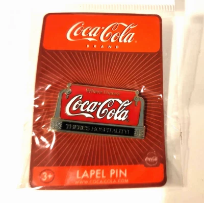 Coca-Cola Collectibles Lapel Pin "Where There's Hospitality" New Sealed - Image 1 of 4
