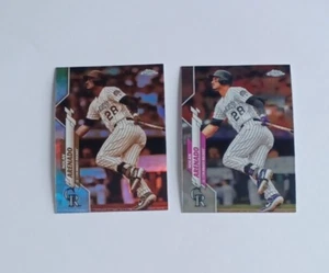 2020 Topps Chrome Sepia Refractor & Base #174, Nolan Arenado - Picture 1 of 6