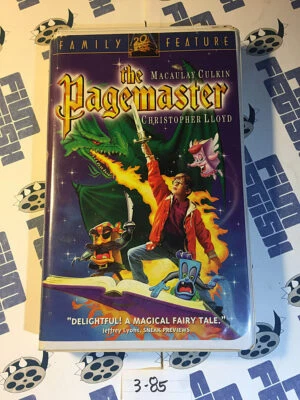 The Pagemaster VHS Family Clamshell Feature Edition (1995) Macaulay Culkin [385] Foto 1 de 4