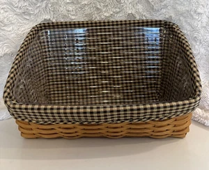 LONGABERGER GRANDES SOLUCIONES DE ALMACENAMIENTO CESTA, PROTECTOR, REVESTIMIENTO 2007 14,5 X 10,75 - Imagen 1 de 9