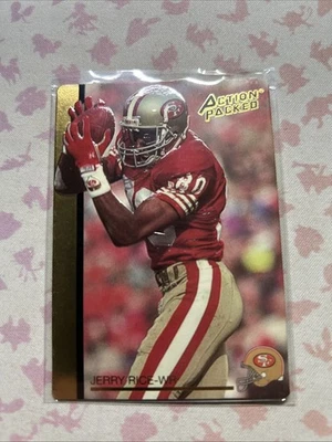 1992 Action Packed Rookie Update Football Card #59 Jerry Rice - Image 1 of 2