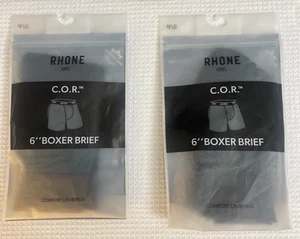 Rhone SMALL C.O.R. Men Large 6" Boxer Brief TWO PACK/2PR, Wild Forest Green, NIP - Picture 1 of 10