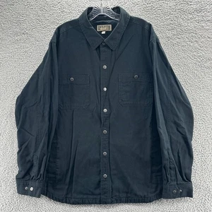 Duluth Jacket Mens XL Black Fire Hose Flannel Lined Limber Jac Shirt Jacket - Picture 1 of 12
