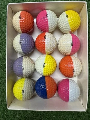 12 bolas de golfe vintage Ping duas cores - Imagem 1 de 3