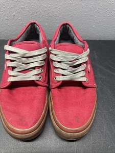 Vans Off The Wall Men's Red Canvas Skater Skateboarding Sneaker Shoe Size 10.5 - Picture 1 of 17