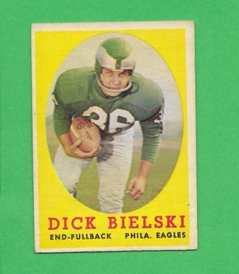 1958 TOPPS #111 DICK BIELSKI EAGLES EX-EXMINT - Image 1 of 2