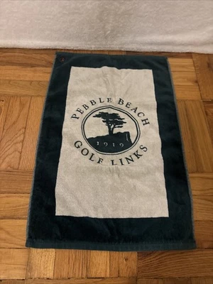 Toalla deportiva Pebble Beach Golf Links Devant The Edge verde/blanco Foto 1 de 4