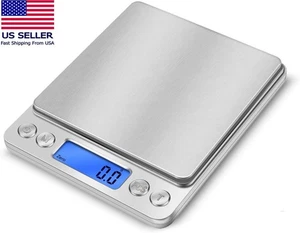 3000gx0.1g Digital Scale Mini Size for Jewelry Gram Silver Gold Coin Herb Grain - Picture 1 of 15