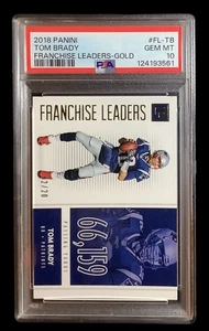 Panini 2018 #FLTB Tom Brady; Gold Knight 12/20 Leaders PSA 10 (POP 1 y JSY#) - Imagen 1 de 5