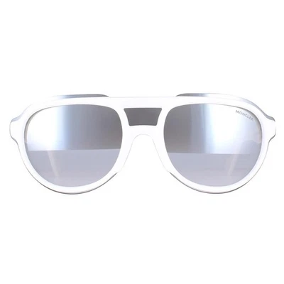 Gafas de sol Moncler ML0055 24C blanco espejo de humo Foto 1 de 4
