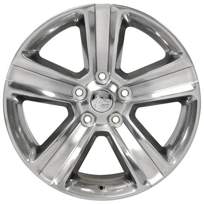 Polished Wheel 20x9 Ram 1500 Style w/Silver Inlay fits 2005-2009 Dodge Durango - Image 1 of 3