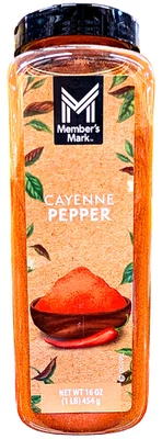 Pimienta de cayena Member's Mark 16 OZ EXP 12/2027 Foto 1 de 3