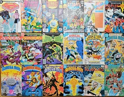 Huge Copper Age Lot Of 36 DC Comic Books High Grade TEEN TITANS WARLORD INFINITY - Image 1 of 4