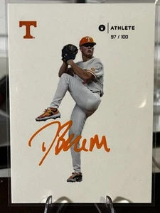 2024 Onit Tennessee Volunteers Baseball Auto In Person Vols Drew Beam - Picture 1 of 1