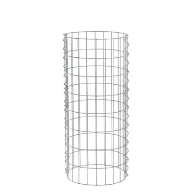 Gabione Steingabionen Steinkorb Höhe 80 cm Drahtkorb Gabionensäule rund Ø 35 cm - Bild 1 von 4