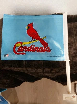 St Louis Cardinals Car Flag With Retro Logo Design - Image 1 of 4