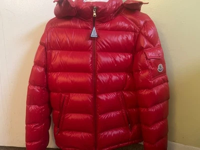  Moncler Niños Niños Rojo Maya Puffer Chaqueta Talla 14 Foto 1 de 3