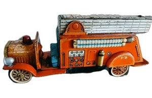Camion Latta Vigili Del Fuoco F.D. Japan Rarissimo - Foto 1 di 22