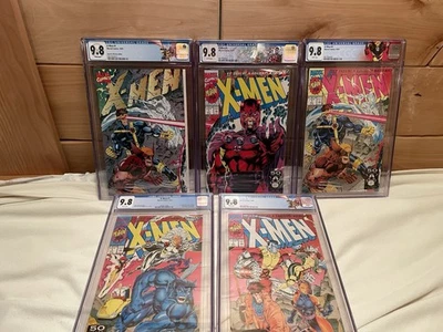 X-MEN#1 - 1991 All 5 Cover Lot CGC 9.8 W/ Labels (one Is Off White) - Image 1 of 4