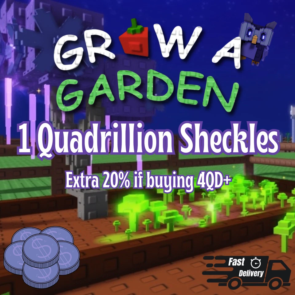 1 Quadrillion Sheckles Grow A Garden | Roblox | Cheap | Fast Delivery