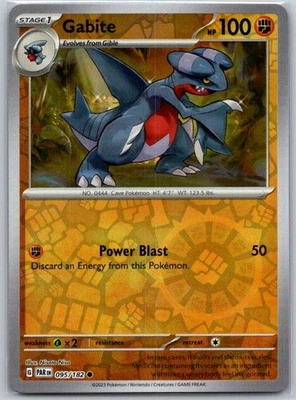 Gabite 095/182 Reverse Holo SV04: Paradox Rift NM - Image 1 of 2