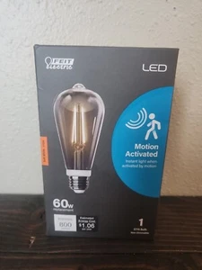 Feit ST19 E26 (Medium) LED bewegungsaktiviertes Leuchtmittel weich weiß 60 Watt Äquivalenz - Bild 1 von 4